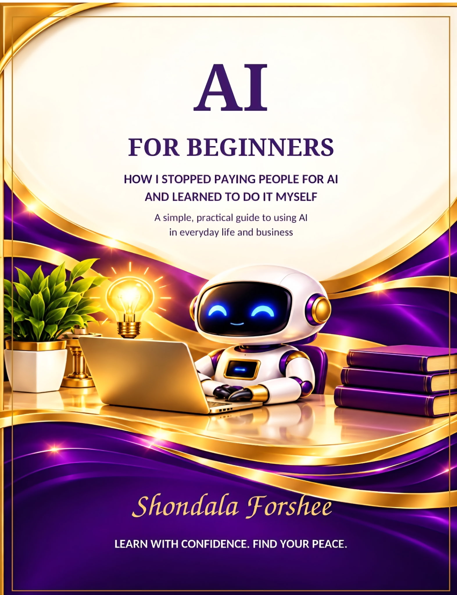 AI for Beginners by Shondala Forshee book cover.